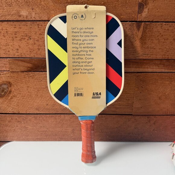 Embark Adults Pickleball Paddle USA Approved Blue/Red/Yellow Carbon Triangle - Picture 7 of 10